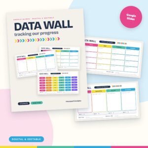 Digital DATA Wall for Google Slides | 14 Editable Data Wall Layouts + Drag-and-Drop Student Name Tiles