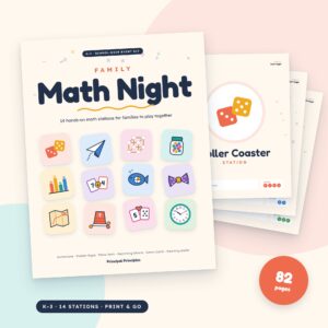 Family Math Night Kit for K–3 | 14 Ready-to-Run Math Stations for a School-Wide Event