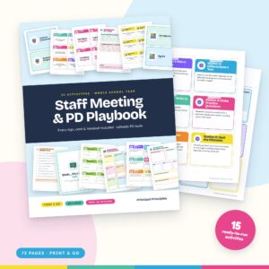 Staff Meeting & PD Playbook: 15 Ready-to-Run Activities for the Whole Year